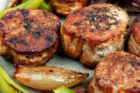 Pork Medallions In Onion Gravy