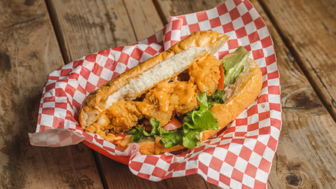 Salmon Po'boy