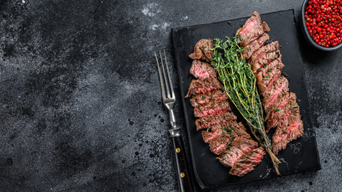 Skirt Steak & Broccoli Rabe