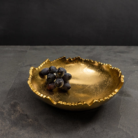 Gilded Torn Texture Bowl