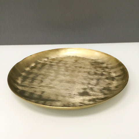 Gold Etched Round Tray