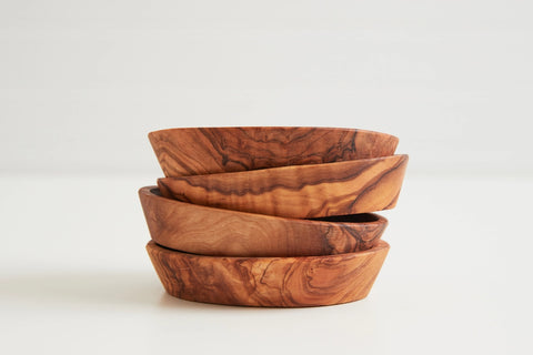 Italian Olivewood Aperitivo Bowls - Set of 4