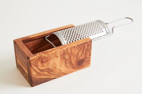 Italian Olivewood Box Cheese Grater