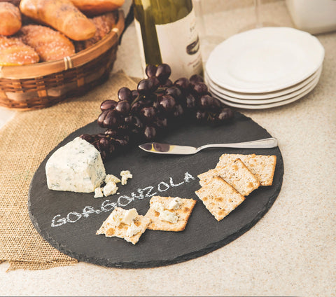 Round Slate Cheese Board