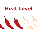 Noshejan Lobo Rojo Adobo heat rating. Three out of five chili rating.